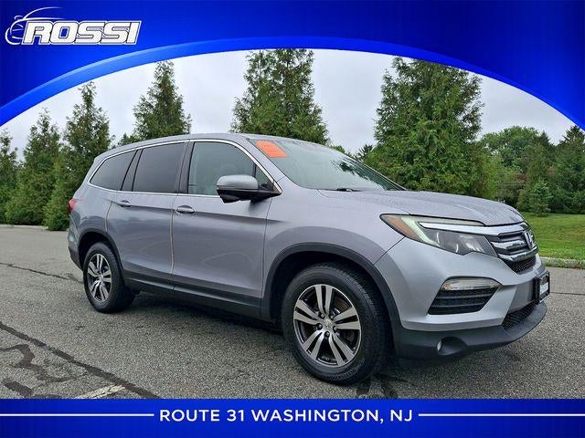 2017 Honda Pilot EX-L w/Navigation AWD in Lunar Silver Metallic — front three-quarter view