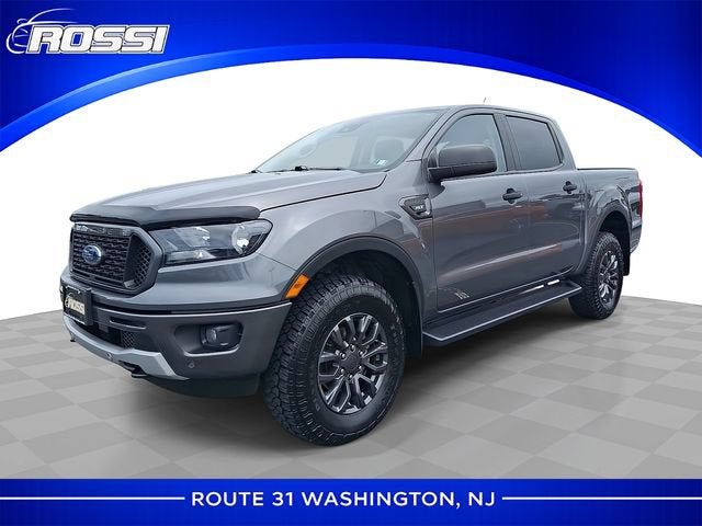 2023 Ford Ranger XLT in Gray — front three-quarter view