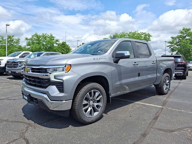 2026 Chevrolet Silverado 1500 LT (2FL) in Sterling Gray Metallic — front three-quarter view