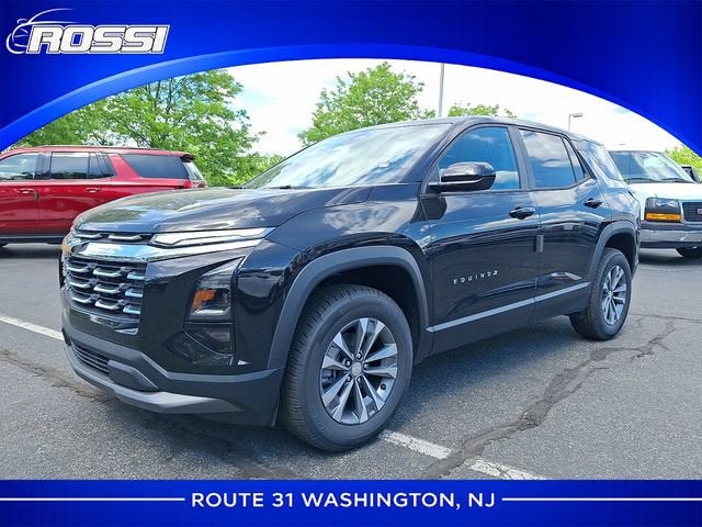 2026 Chevrolet Equinox LT in Mosaic Black Metallic — front three-quarter view