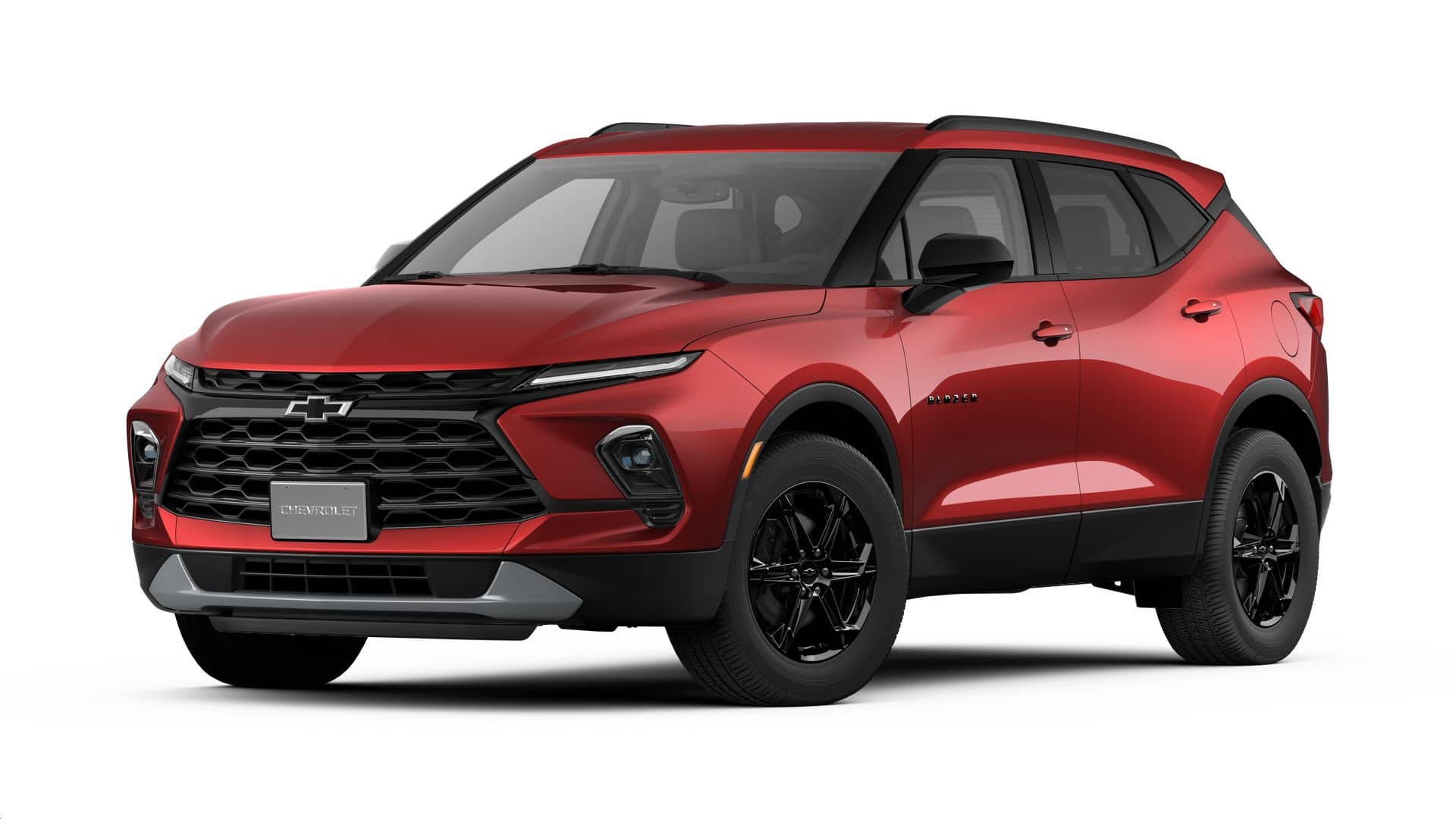 2026 Chevrolet Blazer 2LT in Radiant Red Tintcoat — front three-quarter view