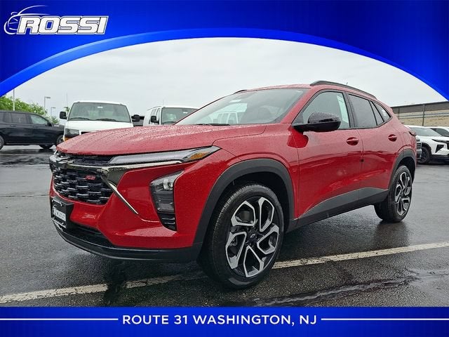 2026 Chevrolet Trax 2RS in Apex Red — front three-quarter view