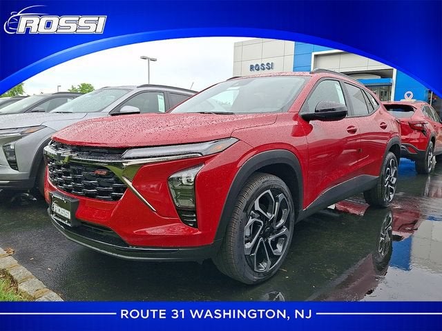 2026 Chevrolet Trax 2RS in Apex Red — front three-quarter view